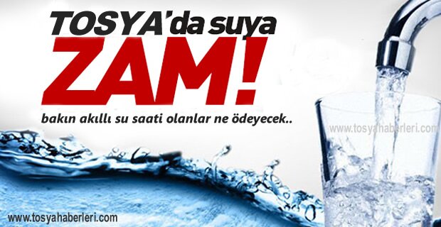 Tosya Yeni yıla su zammı ile girdi