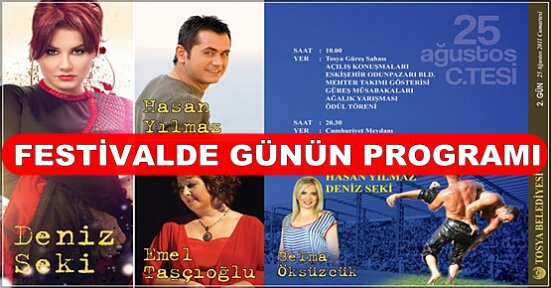 Festivalde Günün Programı