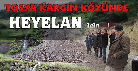TOSYA KARGIN KÖYÜNDE HEYELAN için Toplandılar