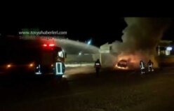 Tosya'da Araç Yangını