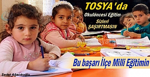 Tosya'da Okul Öncesi Eğitimde büyük başarı