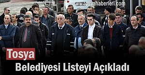 Tosya Belediyesi Taşeron Listesini Açıkladı