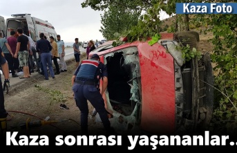 Tosya'da Trafik Kazası Sonrası Yaşananlar