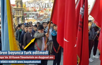 Tosya'da 10 Kasım Atatürk'ü Anma Törenlerinde Öğrencinin Yaşadığı Duygusal Anlar