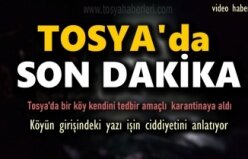 TOSYA'DA YUKARIBERÇİN KÖYÜ MUHTARI İLGİNÇKORONAVİRÜS TEDBİRİ ALDI