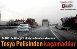 Tosya D-100 Karayolunda Heyecan Dolu Dakikalar