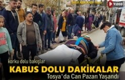 Tosya'da Motosiklet yaşlı kadına çarptı