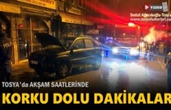 Tosya'da Park Halinde Araç Yangını